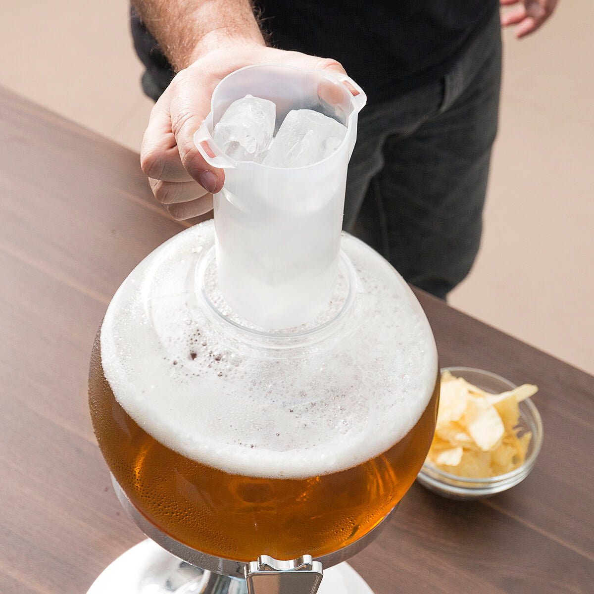 Beer Cooler Dispenser Pack InnovaGoods and 2 Roll-Up Sunglasses Sunfold France