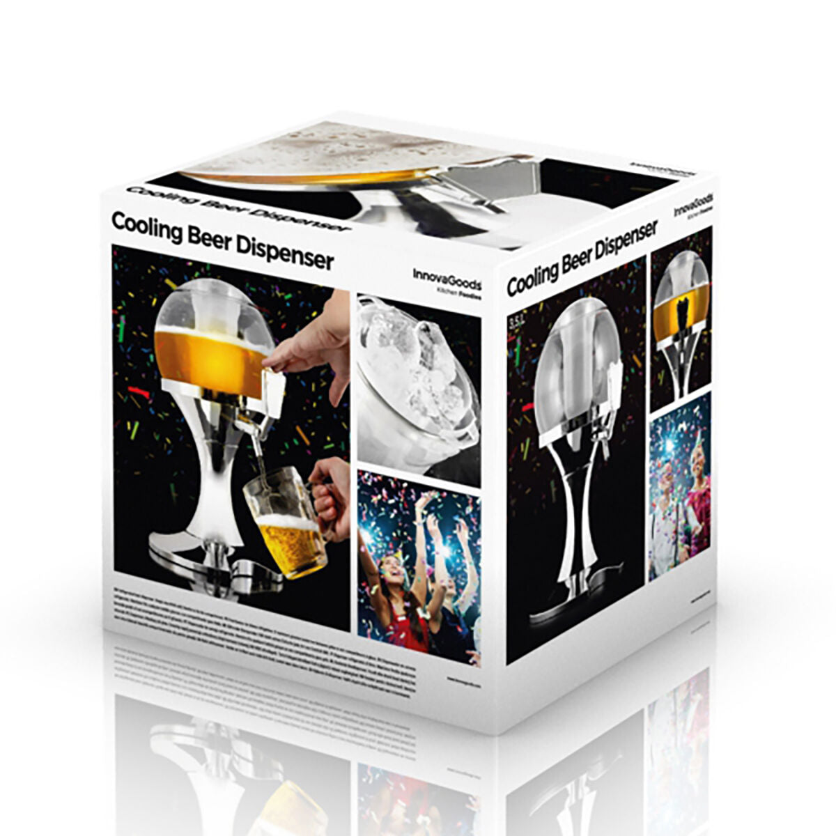 Beer Cooler Dispenser Pack InnovaGoods and 2 Roll-Up Sunglasses Sunfold France