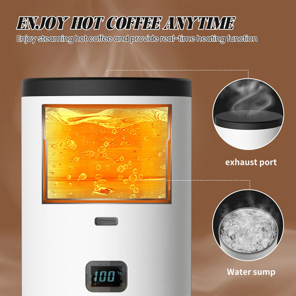 3 In 1 Portable Capsule Coffee Machine 15Bar USB Rechargeable 12V Electric Espresso Maker For Travel Camping Car Home