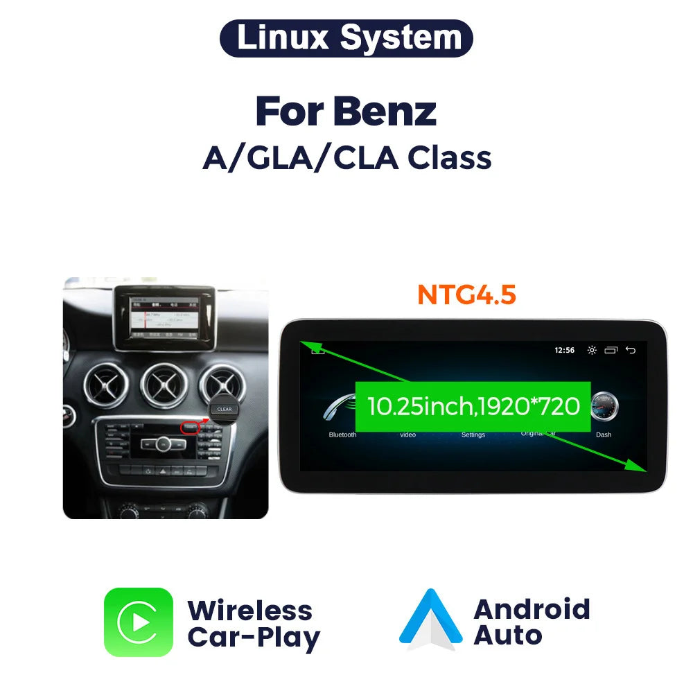 Android 14 Wireless CarPlay Car Radio