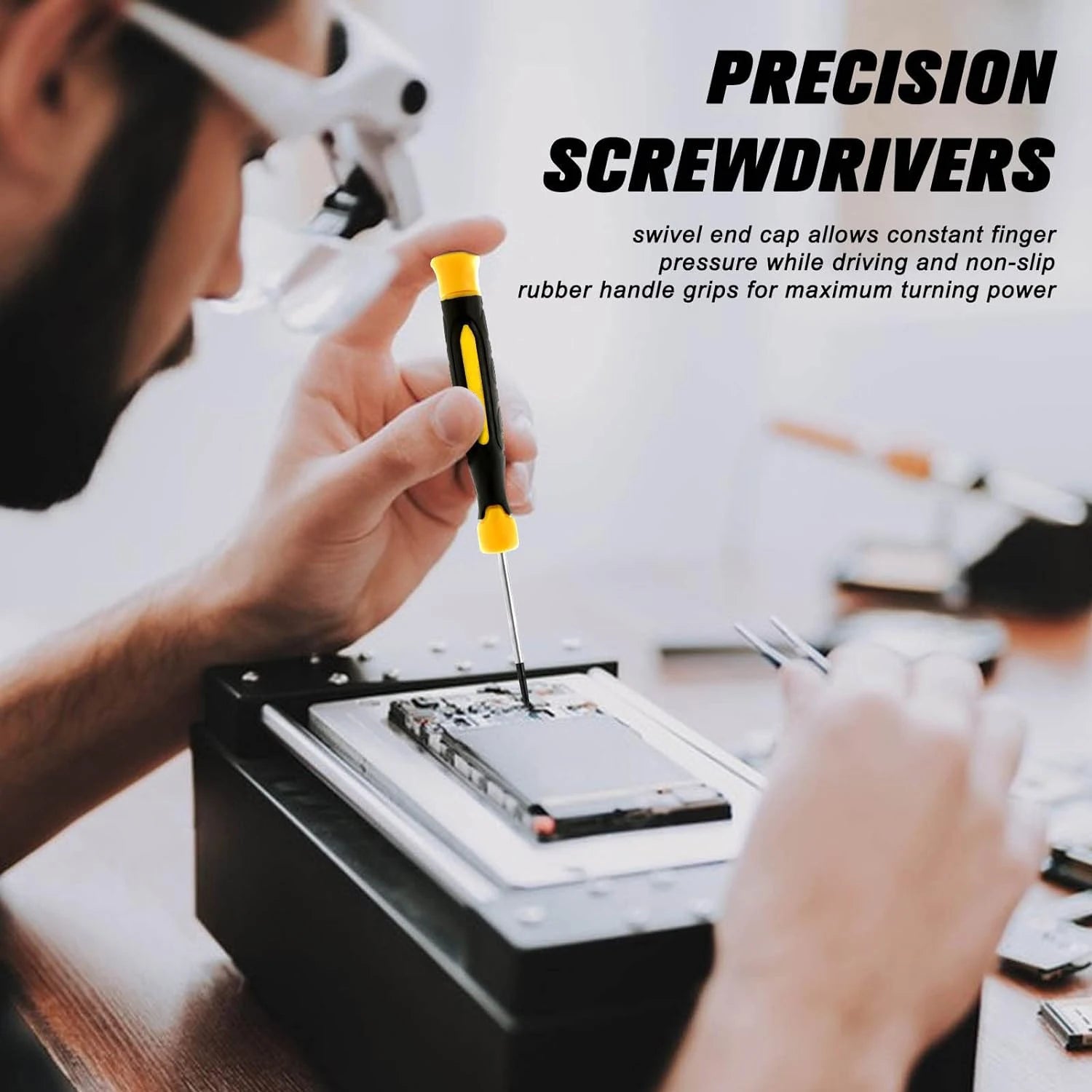 131Pcs Magnetic Screwdriver Set Repair Tool Precision Screwdriver Set Nut Driver And Bit Set Hex Wrench Kit With Storage Rack