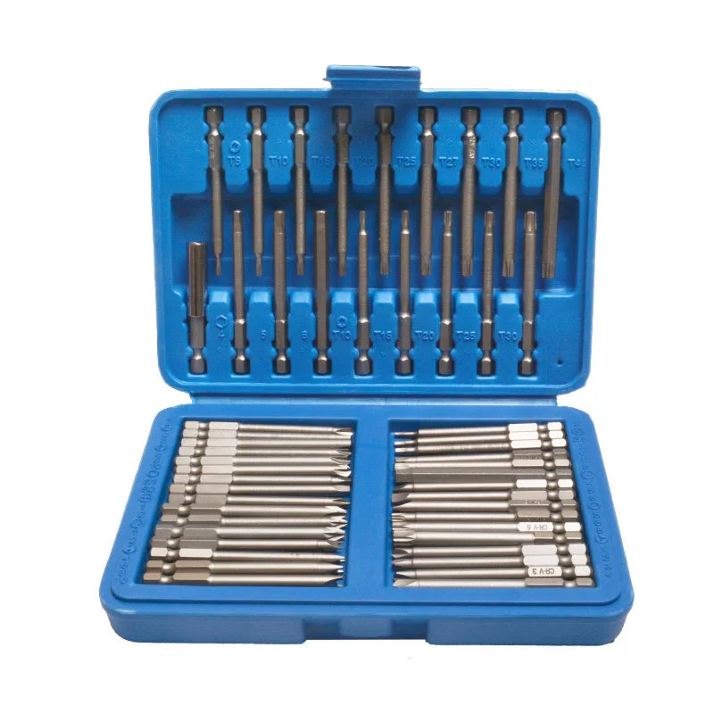 36/50Pcs Extra Long Screw Driver Bit Set with control Torx Star Hex Spline Bit Set Set Screw Driver Bit Screw