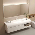Bathroom Furniture Floating Basin Bathroom Cabinet Wall Light Modern Sink Cabinet Storage Mirror Armario De Banheiro Home