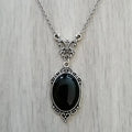 Gothic Black Crystal Charm Necklace Butterfly Necklace For Women Vampire Embossed Witch Jewelry Accessories Vintage Chokers