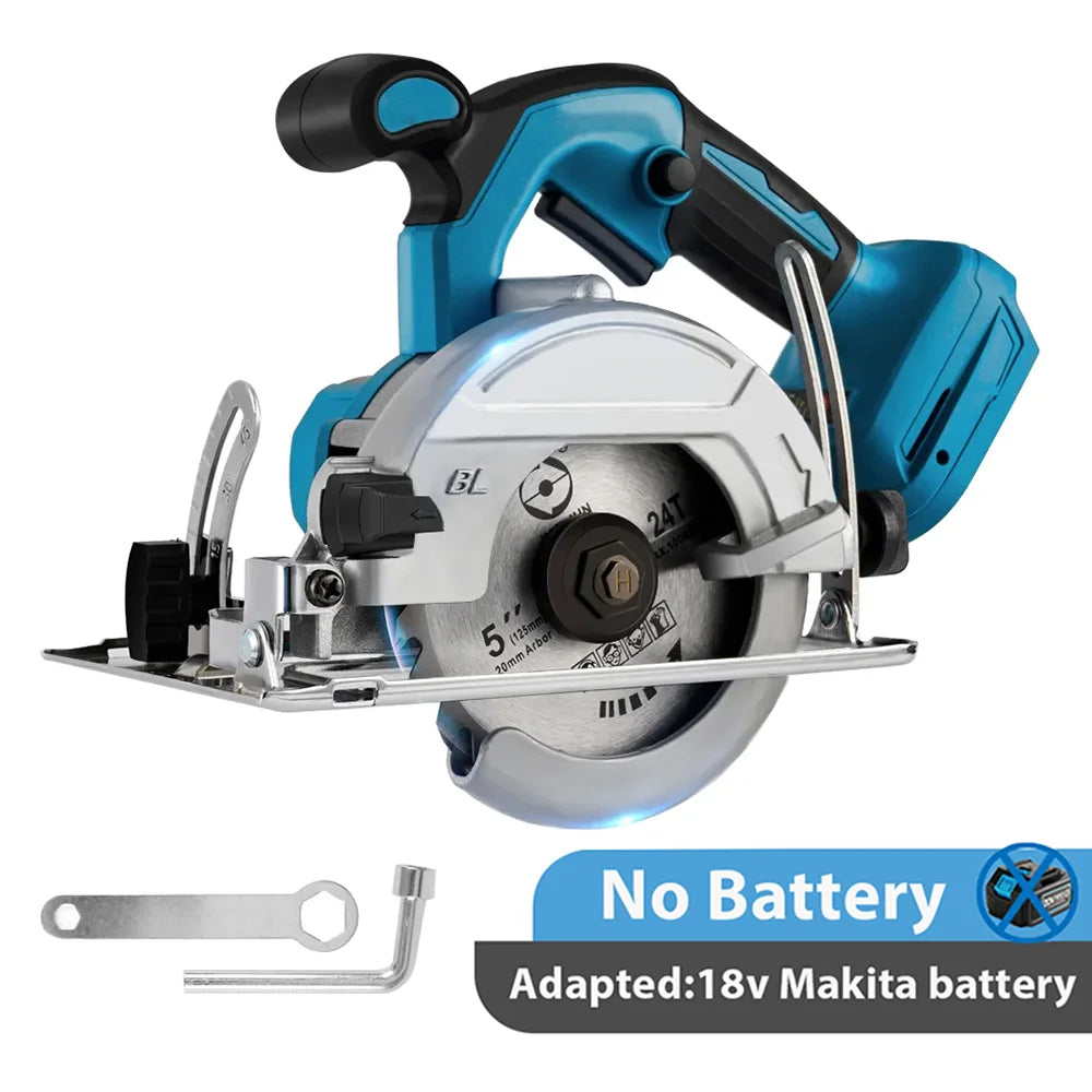 5Inch Brushless Cordless Circular Saw | Handheld Woodworking Cutting Tool For Makita 18V Battery