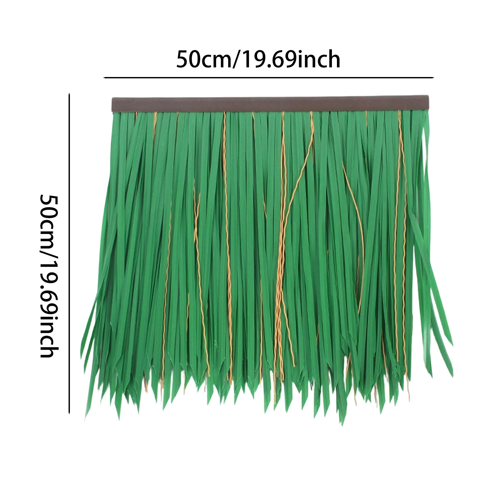 Grass Artificial Thatch Roofing for Outdoor Garden Patio Umbrella Cover 1mx50cm Straw Roof Thatch Simulation Panel Palm Thatch