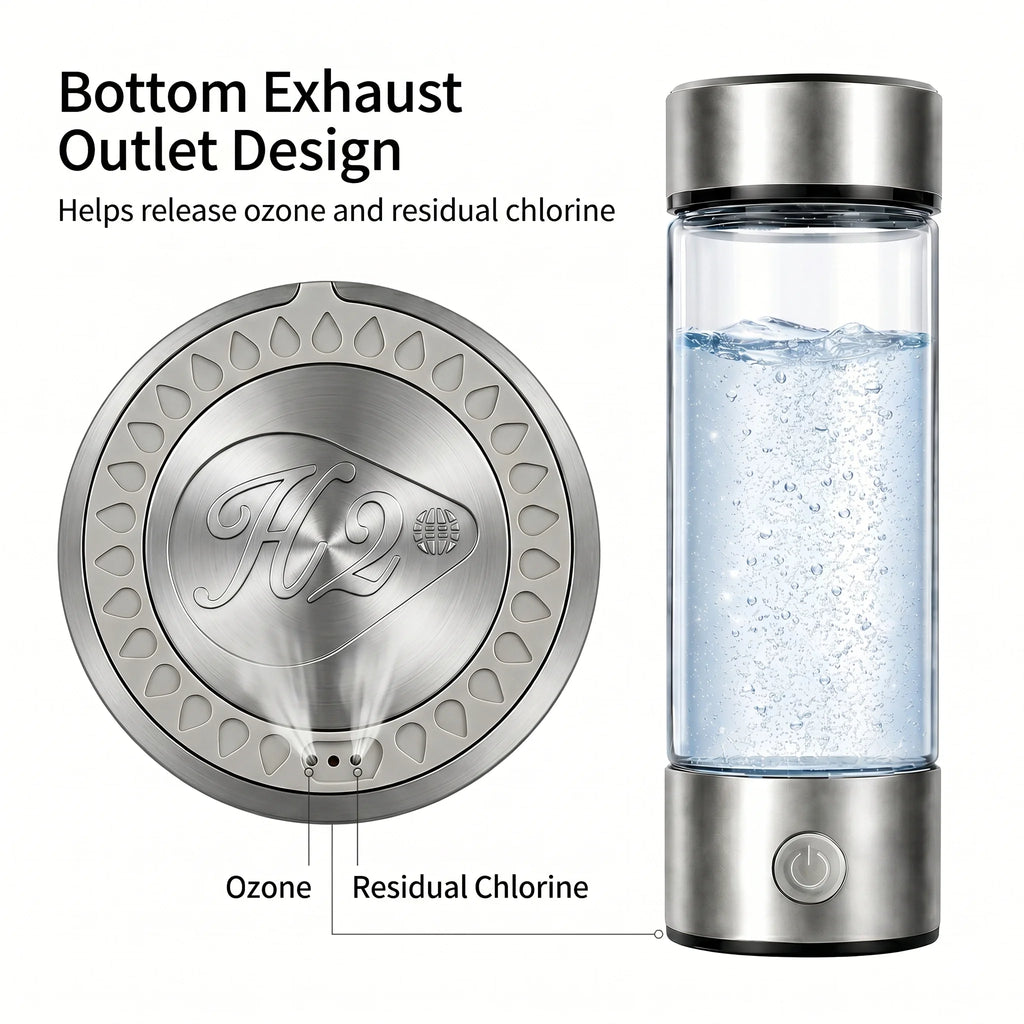 12000PPB SPE PEM Hydrogen Water Generator Bottle Portable Rechargeable Alkaline Ionizer Cup Health Drinkware for Home Travel