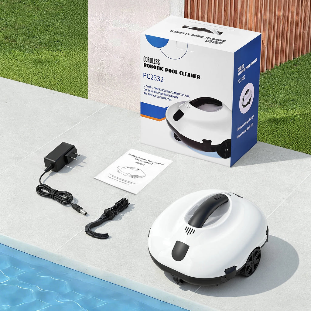 Blossom PC2322 Cordless Pool Robot Cleaner, 5000mAh Battery 120-130Min Runtime Smart Self-Parking Automatic Swimming Pool Vacuum