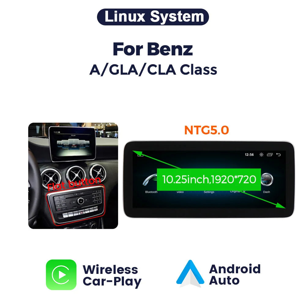 Android 14 Wireless CarPlay Car Radio