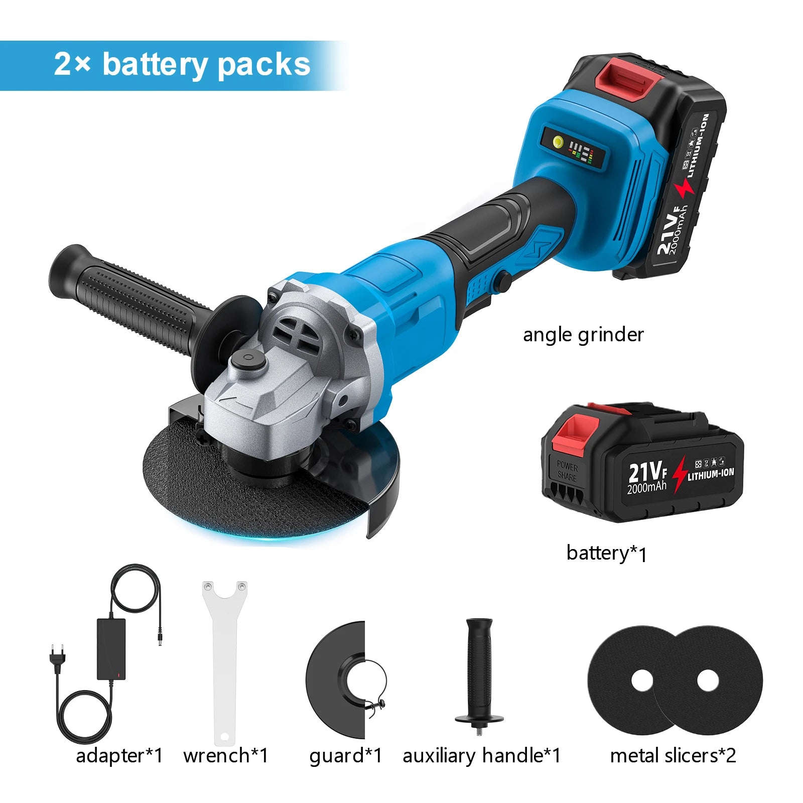 21V Brushless Angle Grinder