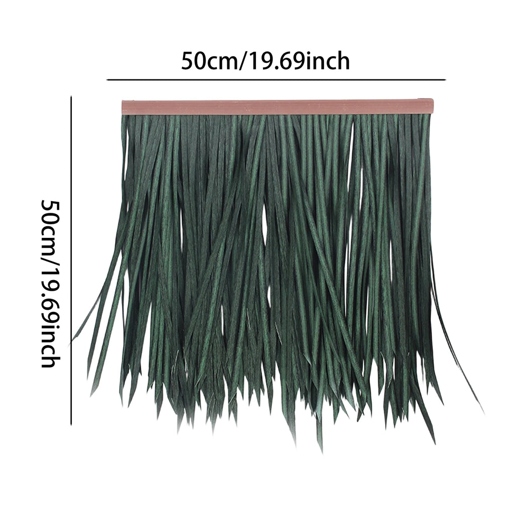 Grass Artificial Thatch Roofing for Outdoor Garden Patio Umbrella Cover 1mx50cm Straw Roof Thatch Simulation Panel Palm Thatch