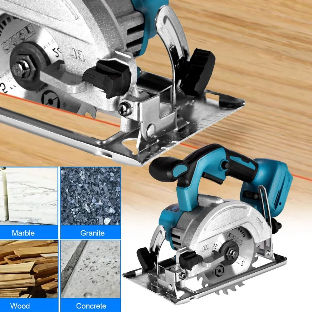 5Inch Brushless Cordless Circular Saw | Handheld Woodworking Cutting Tool For Makita 18V Battery