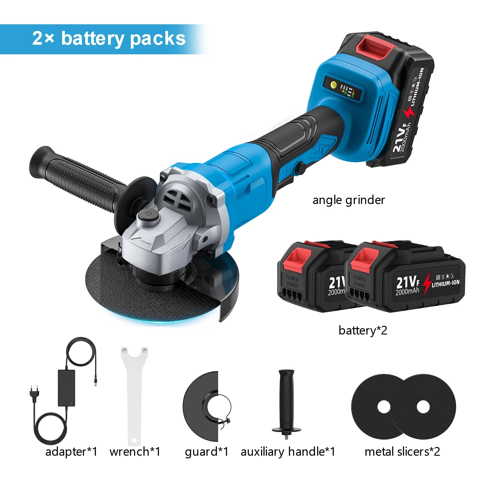 21V Brushless Angle Grinder