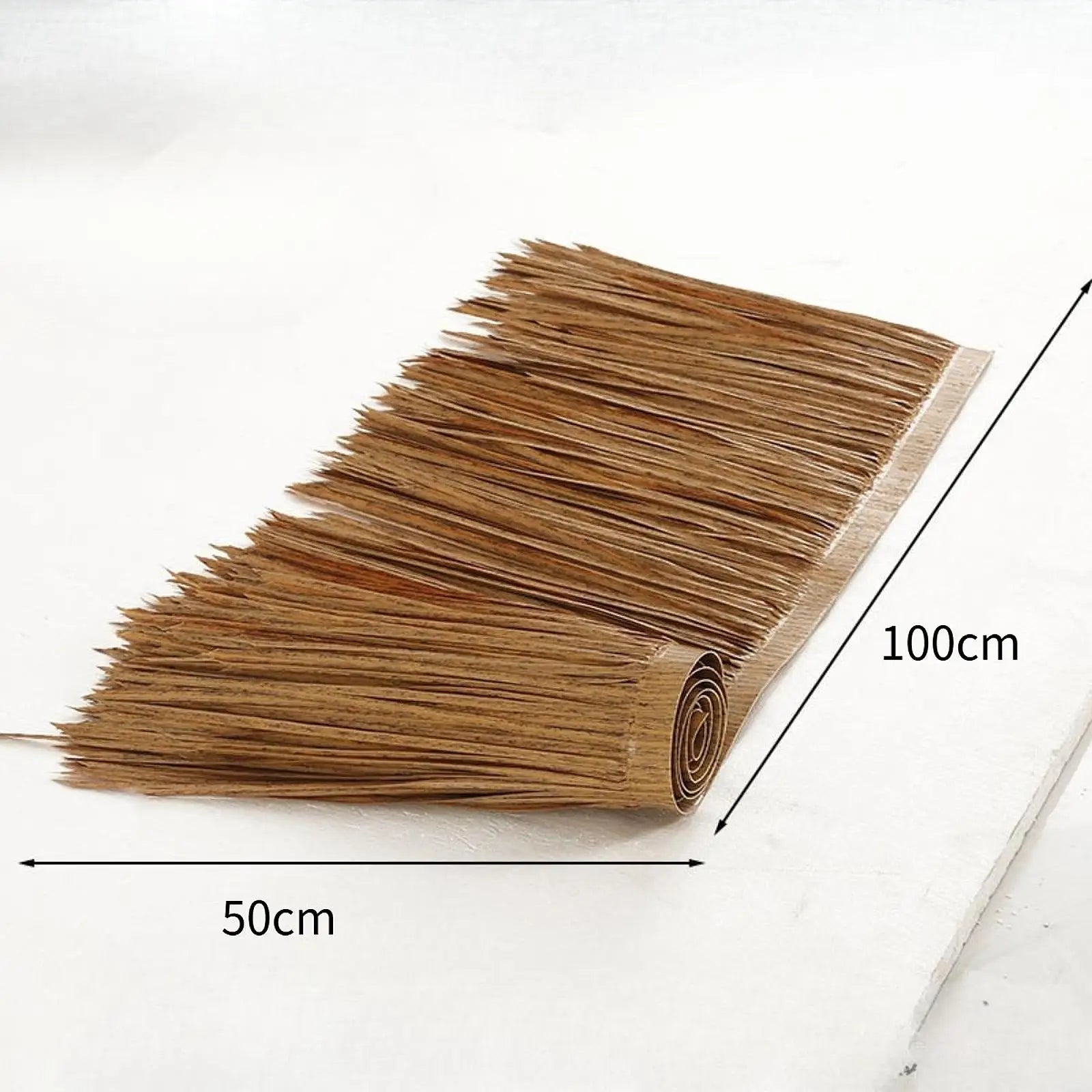 Grass Artificial Thatch Roofing for Outdoor Garden Patio Umbrella Cover 1mx50cm Straw Roof Thatch Simulation Panel Palm Thatch