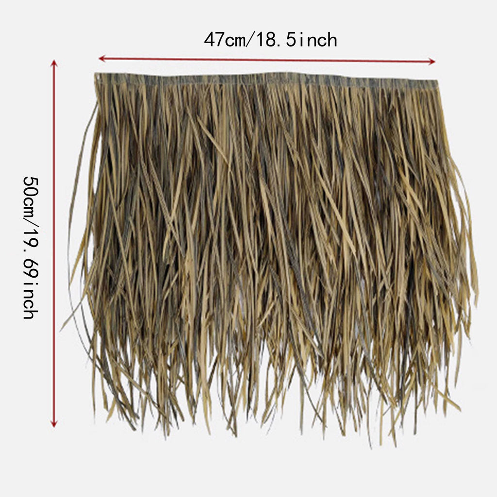 Grass Artificial Thatch Roofing for Outdoor Garden Patio Umbrella Cover 1mx50cm Straw Roof Thatch Simulation Panel Palm Thatch