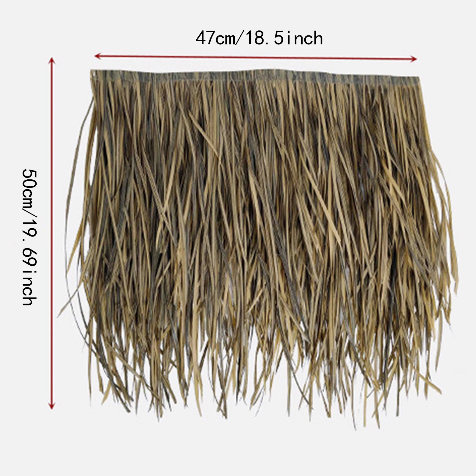 Grass Artificial Thatch Roofing for Outdoor Garden Patio Umbrella Cover 1mx50cm Straw Roof Thatch Simulation Panel Palm Thatch
