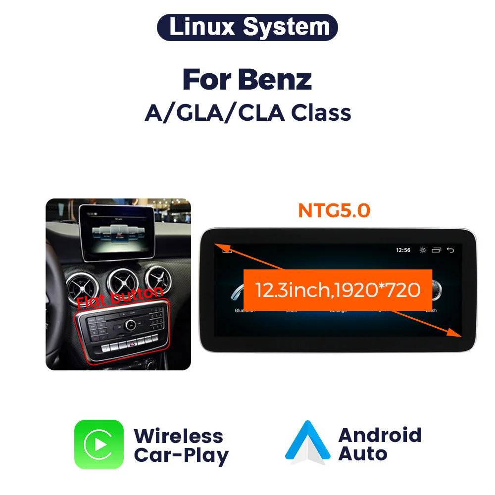 Android 14 Wireless CarPlay Car Radio