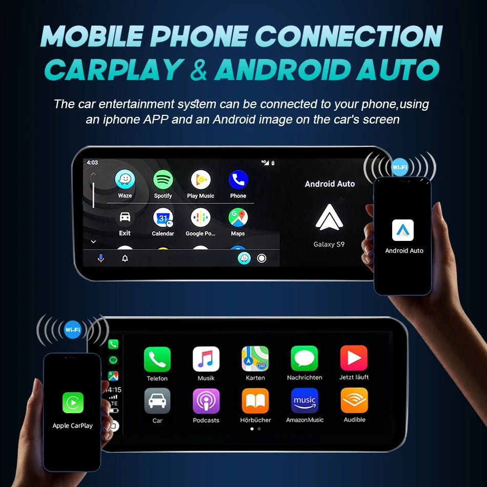 CarPlay For Audi A4 B8 A5 2008 2009 2010 MMI 2G High CD Changer Android 14 8+128GB Car Multimedia Player Stereo GPS Navi Screen