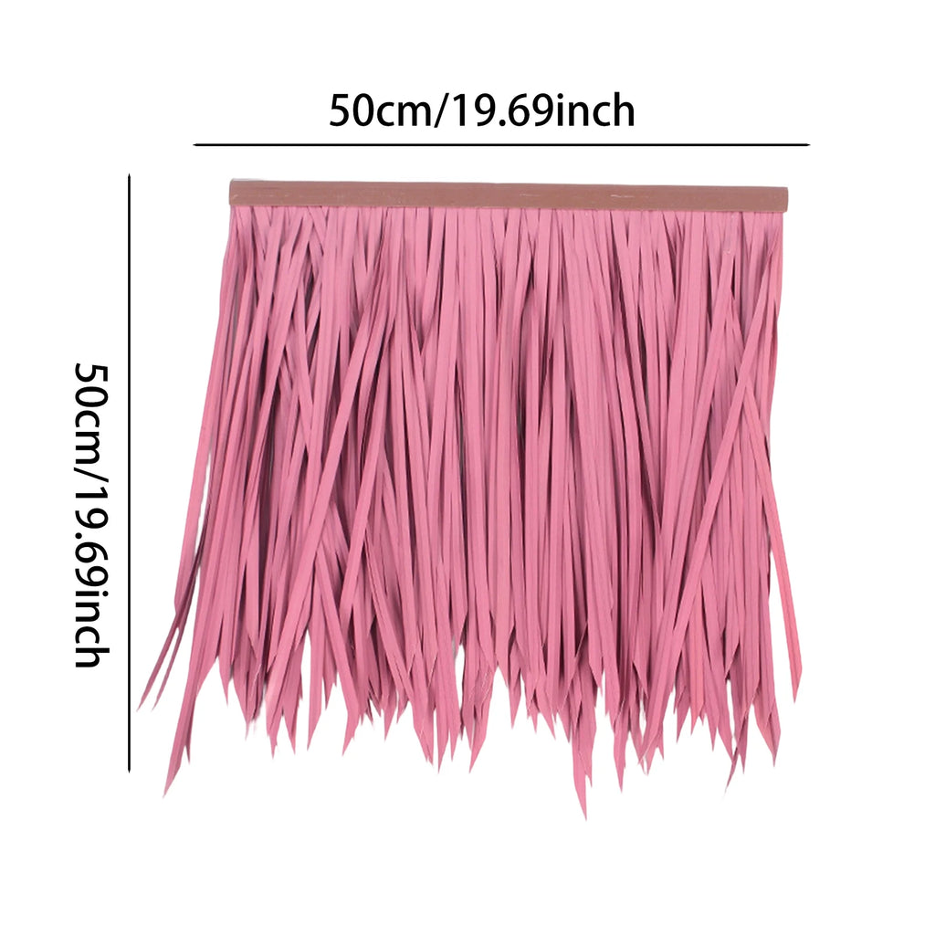 Grass Artificial Thatch Roofing for Outdoor Garden Patio Umbrella Cover 1mx50cm Straw Roof Thatch Simulation Panel Palm Thatch