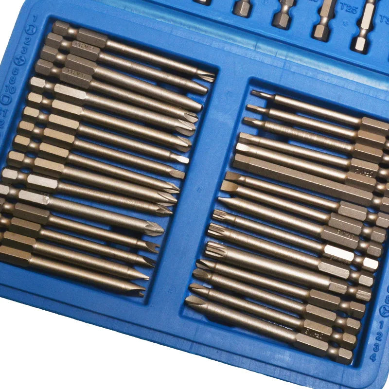 36/50Pcs Extra Long Screw Driver Bit Set with control Torx Star Hex Spline Bit Set Set Screw Driver Bit Screw