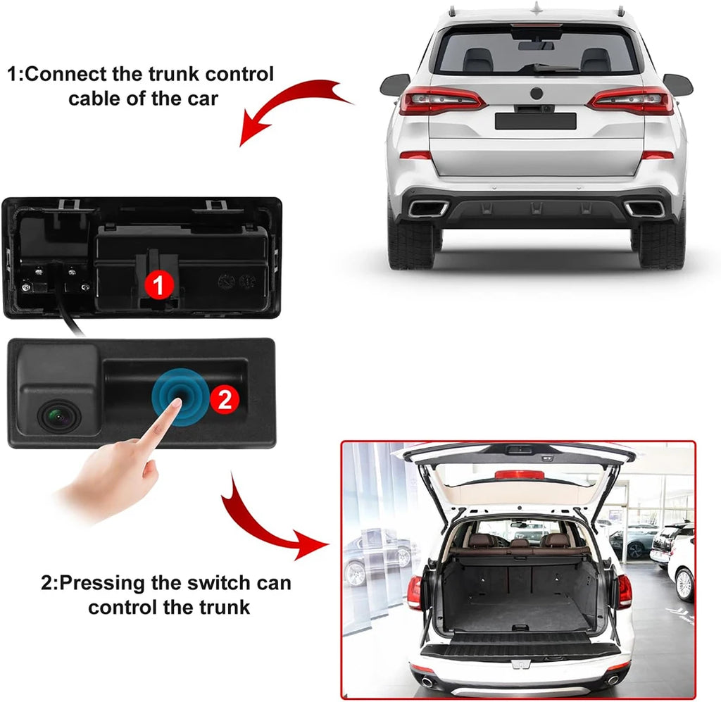 Cars Reverse Backup Trunk Handle Parking Rear Camera For Audi A4 B8 Q3 Q5 A5 A8 S5 A3 A6 C7 A7 Q7 Rearview