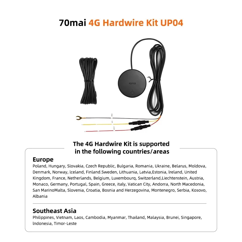70mai 4K Omni X800 2160P HDR 60fps F1.7 Supported Dual-channel Built-in GPS ADAS Supercapacitor 4G LTE 24H Parking Surveillance