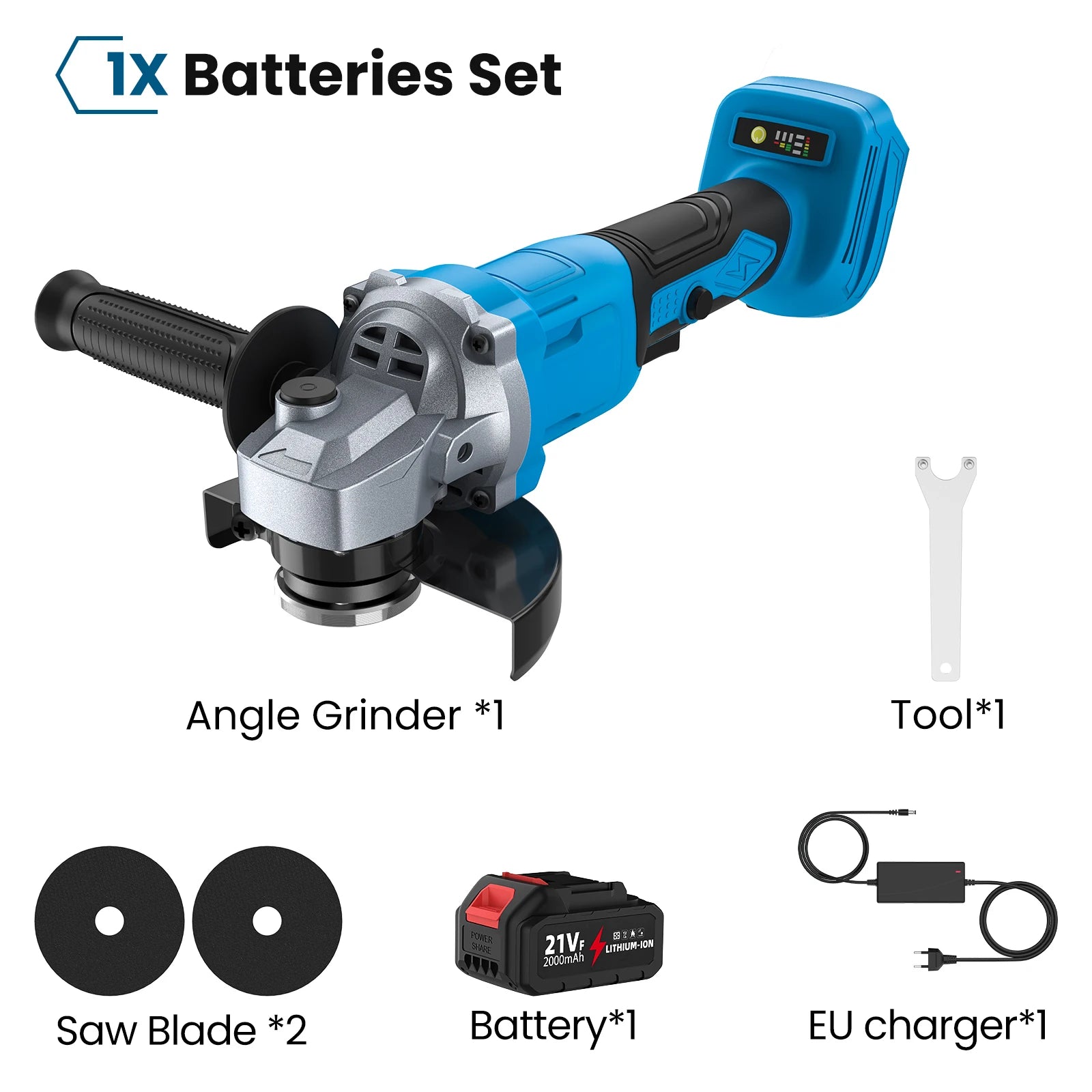21V Brushless Angle Grinder
