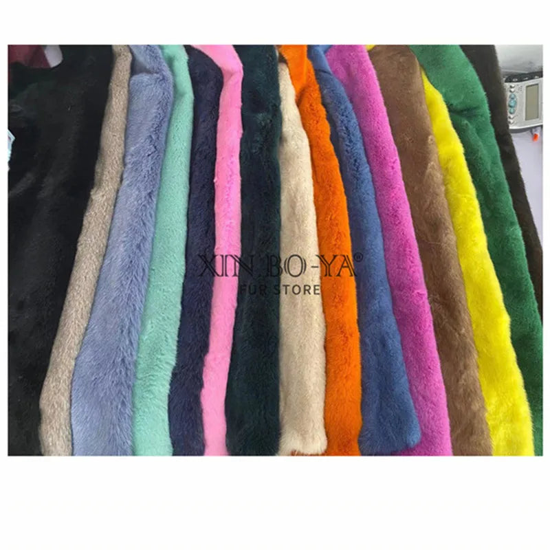 Summer 100% Mink Fur Slippers High-End Luxury Customization 2024 Women's Shoes Flat Fashion Flat Heel Luxury Fluffy Sandals