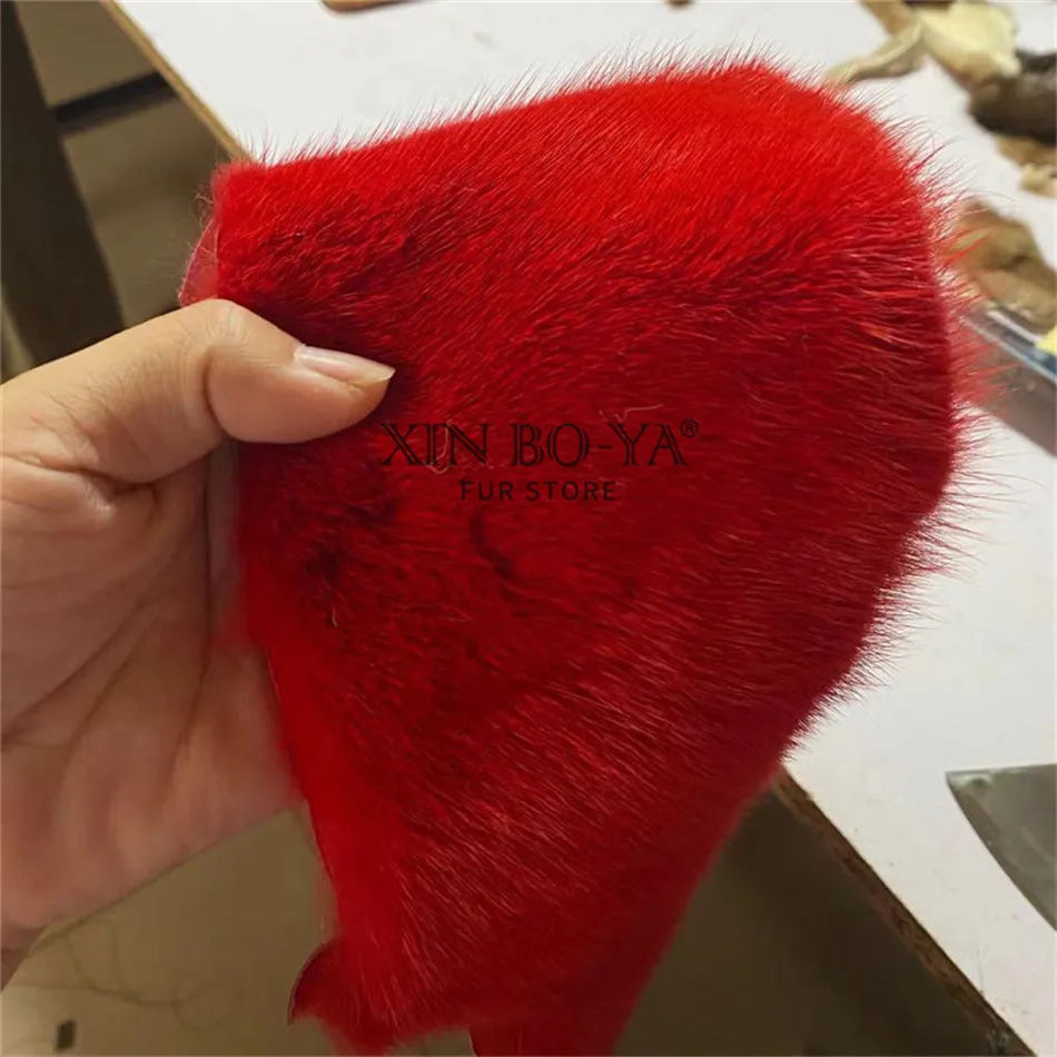 Summer 100% Mink Fur Slippers High-End Luxury Customization 2024 Women's Shoes Flat Fashion Flat Heel Luxury Fluffy Sandals