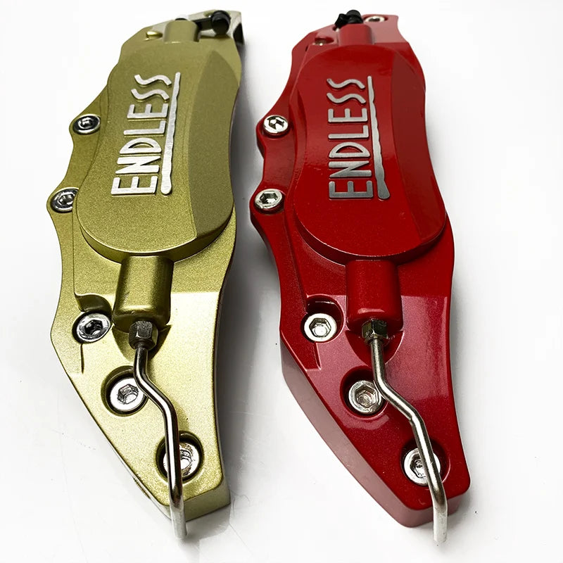 4PCS/2Pcs ENDLESS Aluminum Brake Caliper Covers Front Rear Blue Red Yellow Universal Caliper Cover Kit Decoration Car Styling