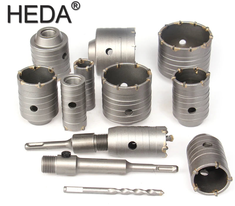 110-500mm SDS PLUS Shank 30-160mm Concrete Hole Saw Electric Hollow Core Drill Bit Cement Stone For Air Conditioner Tube