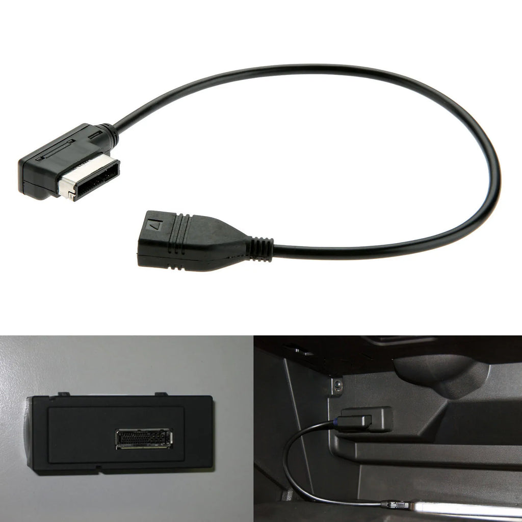 1 PC Media-In AMI MMI MDI AUX To Car Music Interface USB Adapter Cable For Audi A3 A4 A5 A6 A8 Q5 Car-Styling