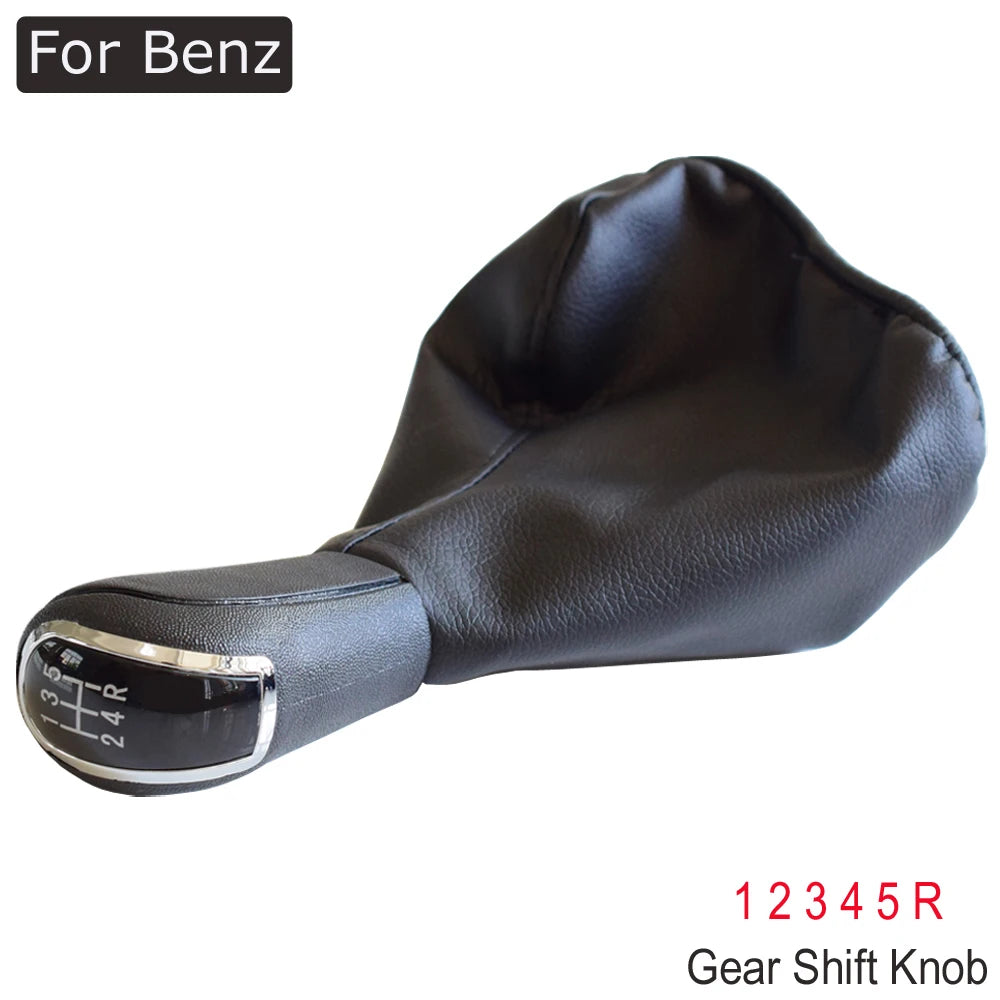 Pommeau de Levier de Vitesse de Voiture 5/6 Vitesses pour Mercedes Classe C W202 W208 Classe E W210 W203 S203/W245 W169 (04-12)/W168 (97-04)