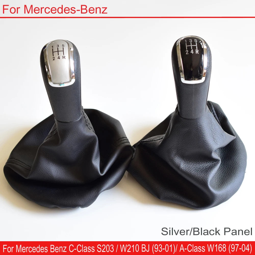 5/6 Speed Car Shift Gear Knob For Mercedes C-Class W202 W208 E-Class W210 W203 S203/W245 W169 (04-12)/W168 (97-04)