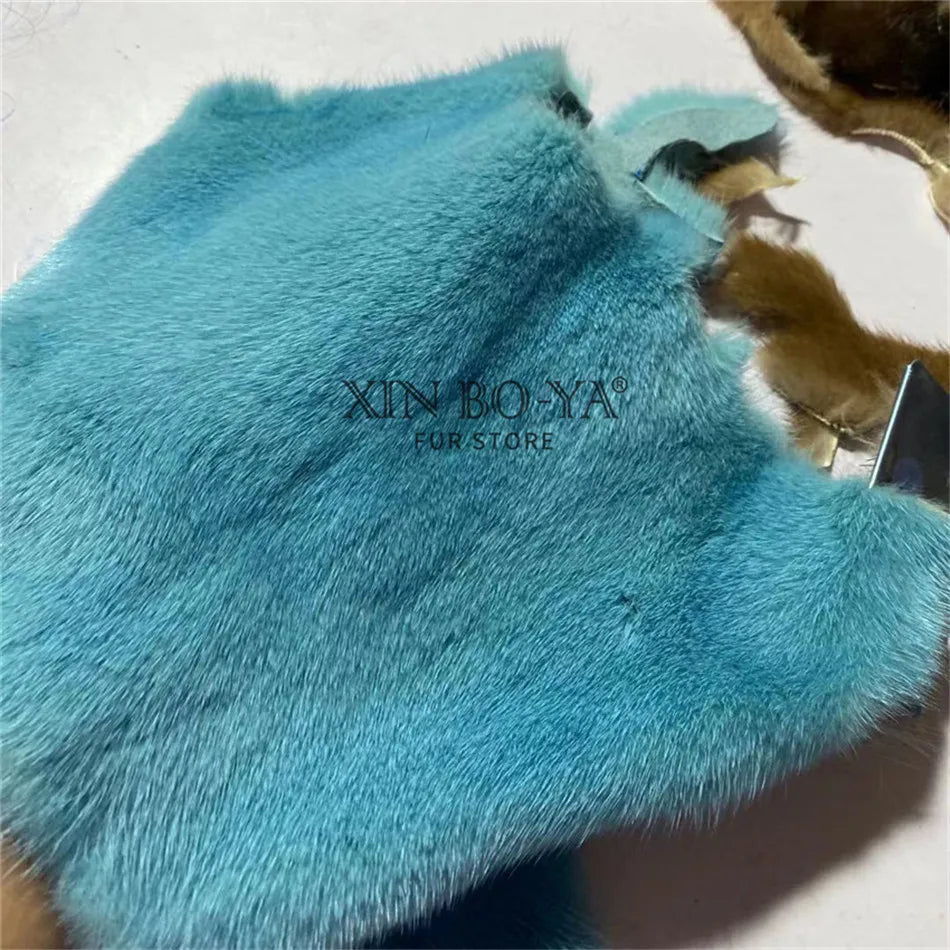 Summer 100% Mink Fur Slippers High-End Luxury Customization 2024 Women's Shoes Flat Fashion Flat Heel Luxury Fluffy Sandals