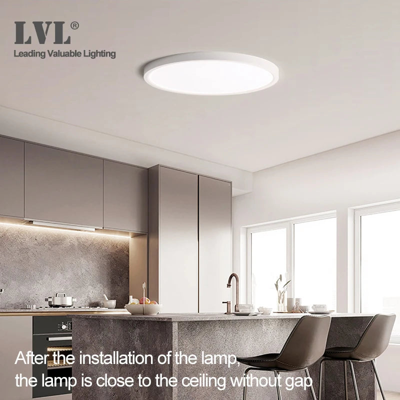 Plafonnier LED Dimmable 12W 18W 24W 32W 220V Avec 3 Couleurs Réglables Pour Chambre Salon Salle De Bain Lampe De Plafond Moderne