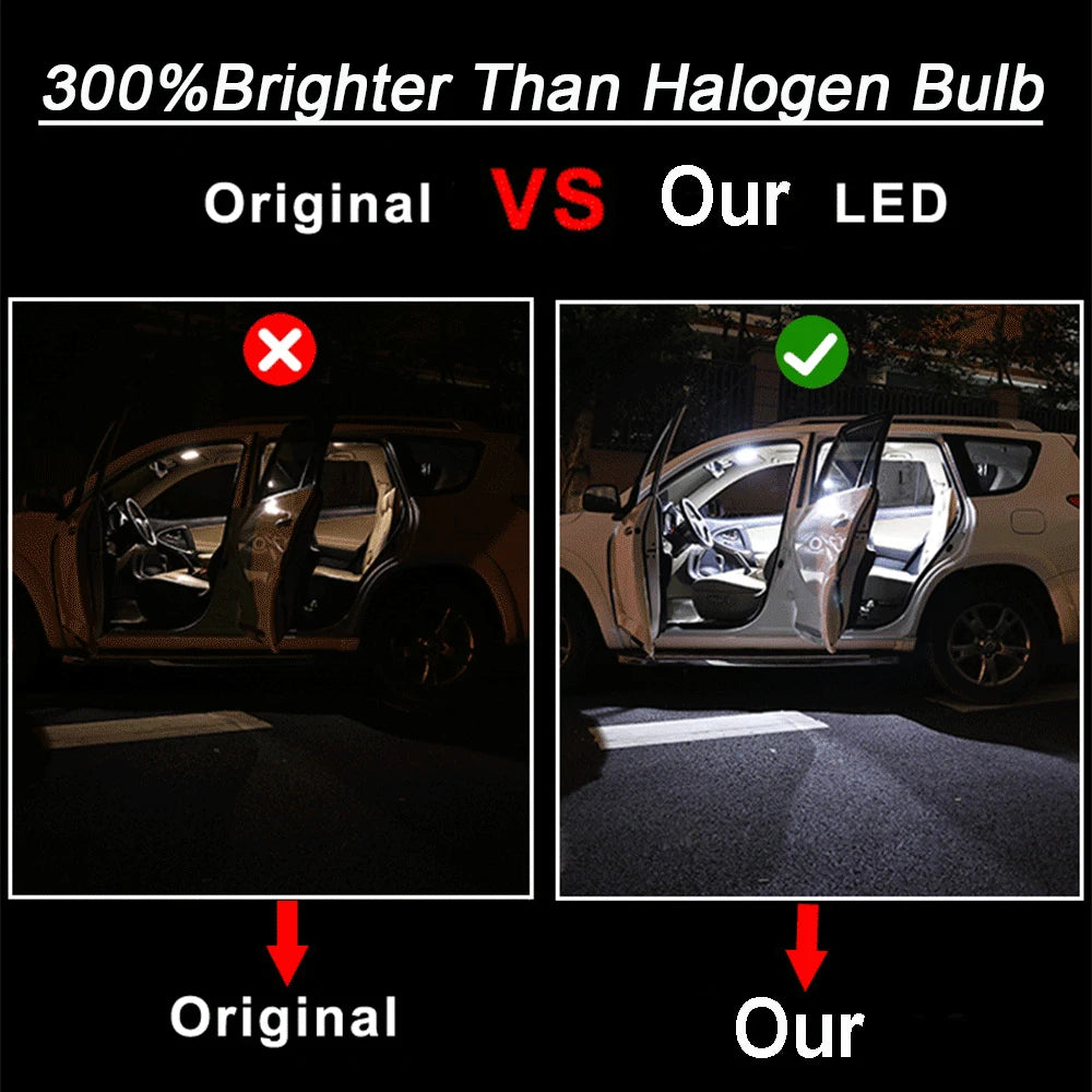 Car Light LED Interior Kit Canbus For Audi A3 S3 8L 8V 8P A4 S4 B5 B6 B7 B8 A5 S5 8TA 8T3  A6 S6 C5 C6 C7 A7 1996-2024 Auto Part