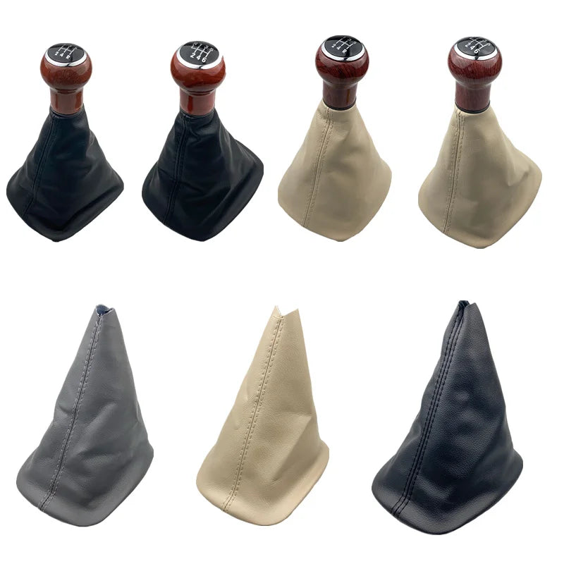 For VW Passat B5 b5.5 1997 1998 1999 2000 2001 2002 2003 2004 2005 Car-Styling 5/6 Speed Gear Shift Knob PU Leather Boot Case
