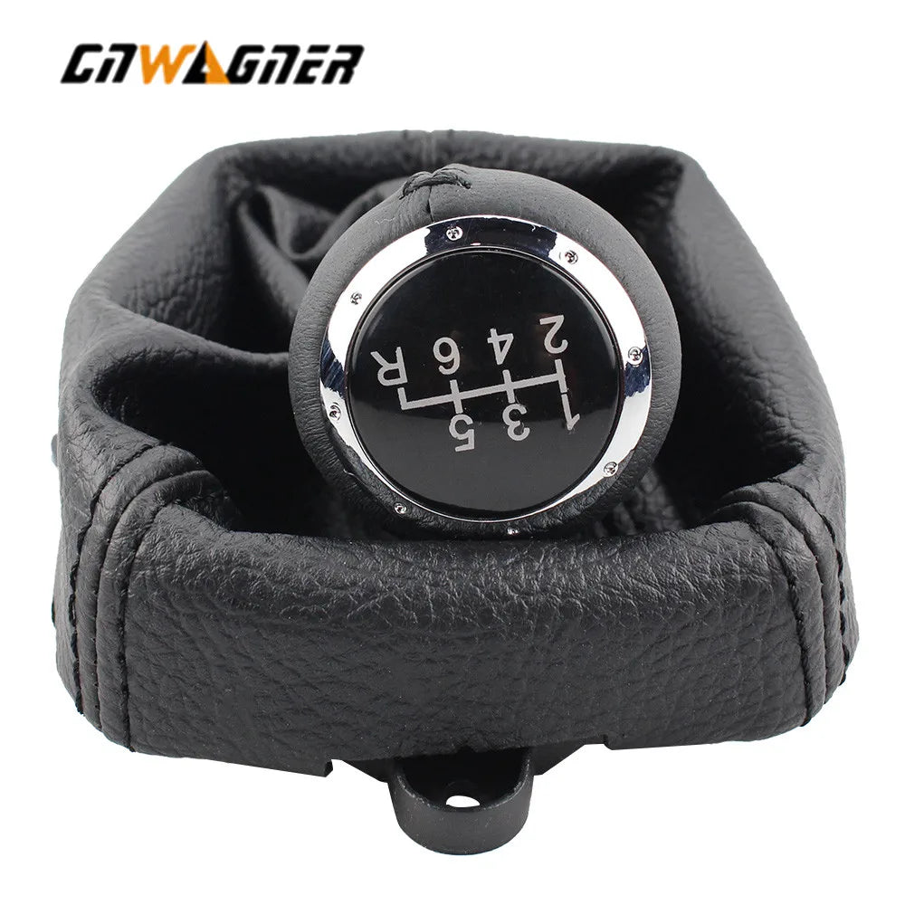 6 Speed Auto Real Leather Car Gear Shift Lever Knob Stick Head Handball  For HONDA ACCORD VIII 8 MK8 (08-14)