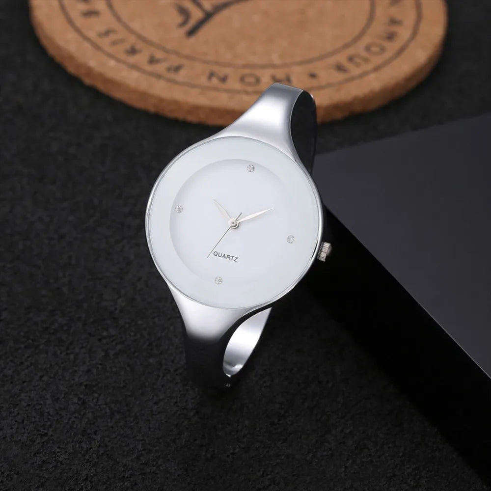 Women Bracelet Watches Fashion Feminino Relogio Wristwatches Stainless Steel Ladies Luxury Crystal Clock Reloj Mujer
