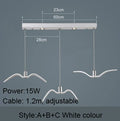 Lampe à suspension Brokis Night Birds Silhouette Sky Freedom Bird Seagull en résine