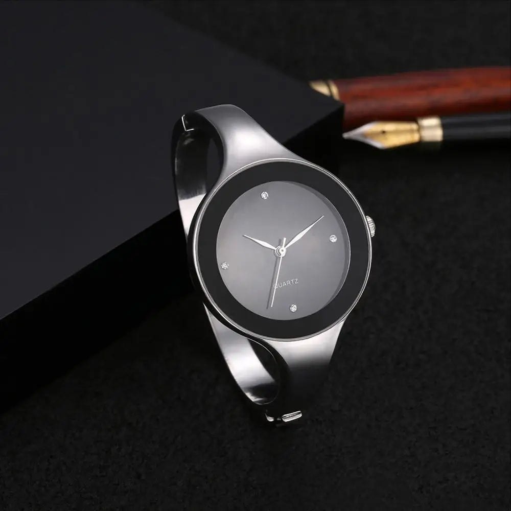 Women Luxury Watch Brand Style Stainless Steel Bangle Watches Quartz Simple Casual Relojes Female Saati Rhinestone WristWatch