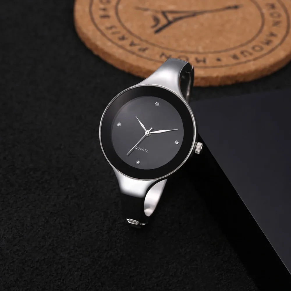 Women Bracelet Watches Fashion Feminino Relogio Wristwatches Stainless Steel Ladies Luxury Crystal Clock Reloj Mujer