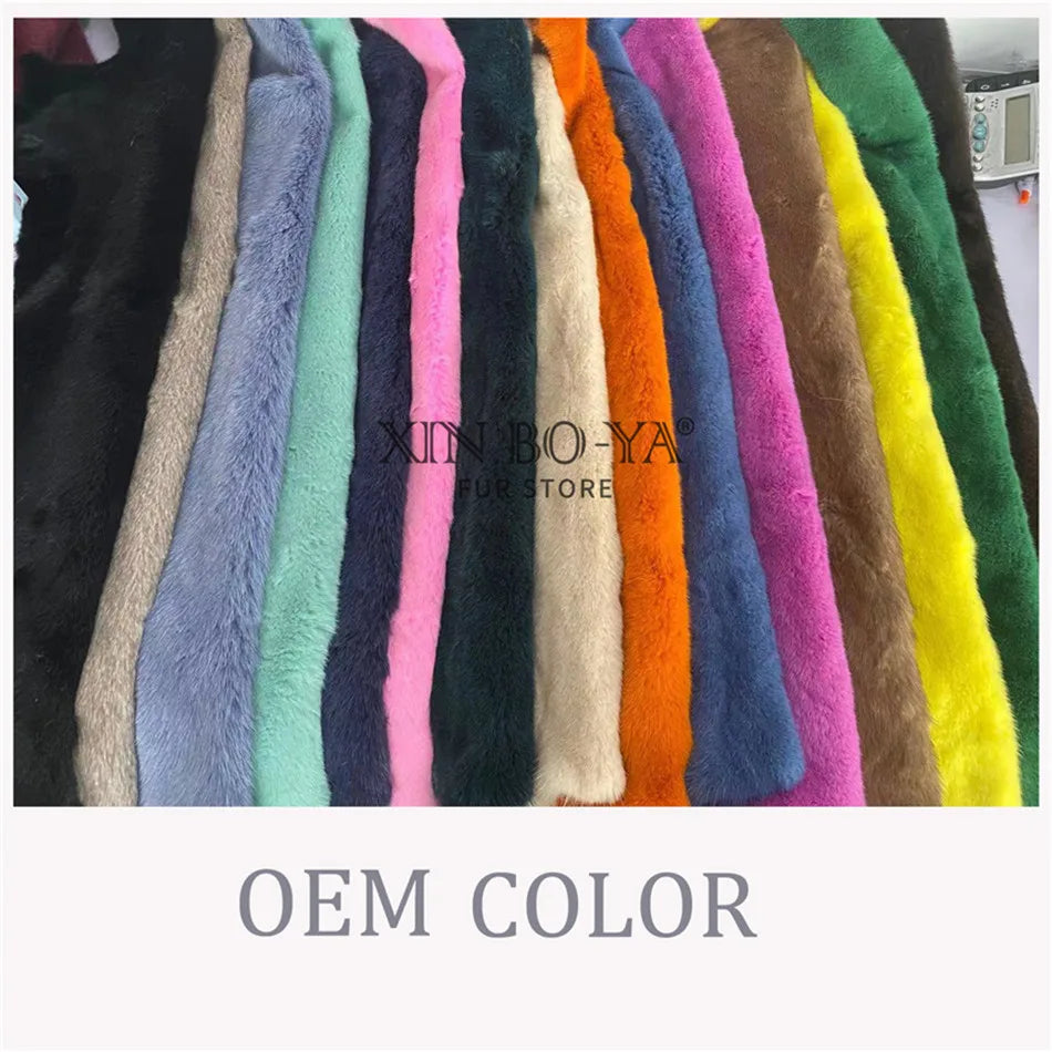 Summer 100% Mink Fur Slippers High-End Luxury Customization 2024 Women's Shoes Flat Fashion Flat Heel Luxury Fluffy Sandals