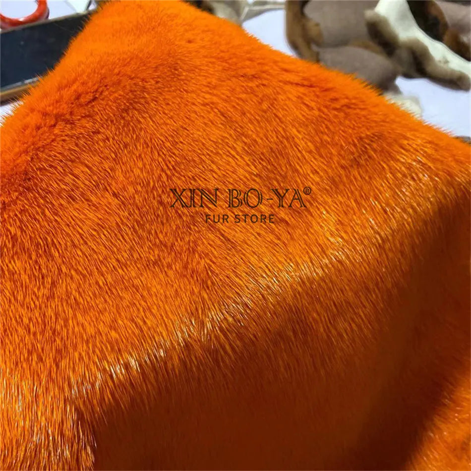 Summer 100% Mink Fur Slippers High-End Luxury Customization 2024 Women's Shoes Flat Fashion Flat Heel Luxury Fluffy Sandals