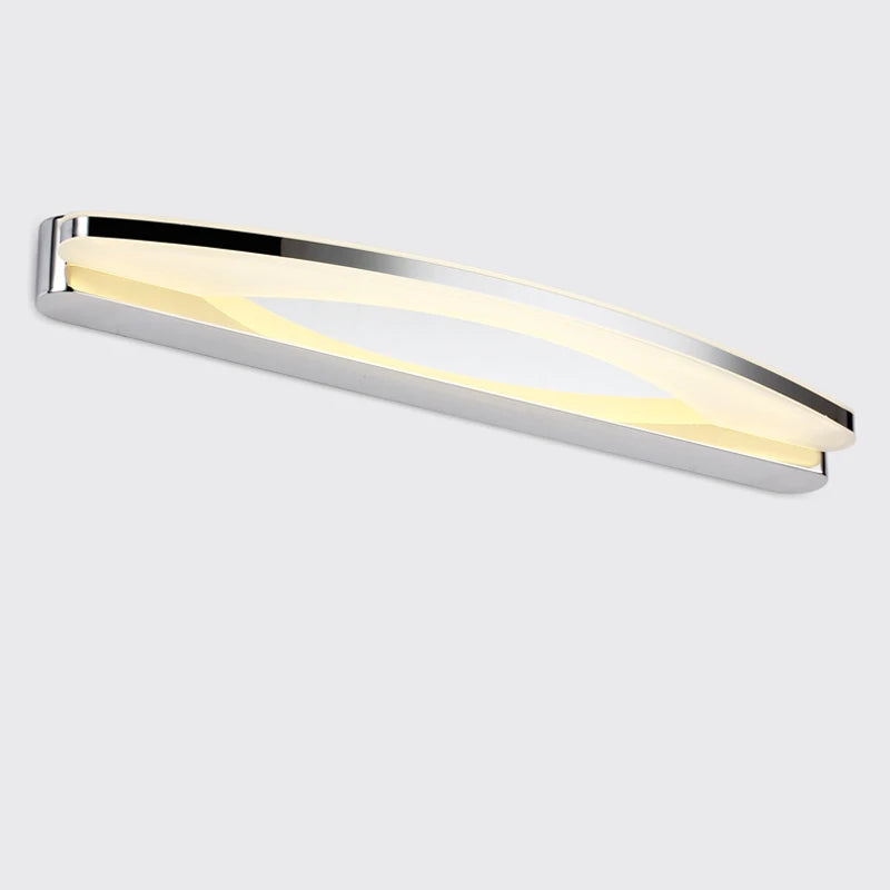 Modern 12W / 20W Led Bathroom Mirror Light Acrylic Lampshade Wall Lamp Stainless Steel Sconce Home Lighting 170-240V