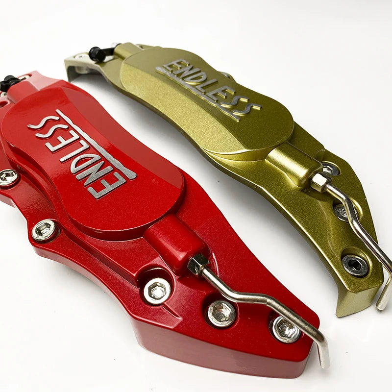 4PCS/2Pcs ENDLESS Aluminum Brake Caliper Covers Front Rear Blue Red Yellow Universal Caliper Cover Kit Decoration Car Styling
