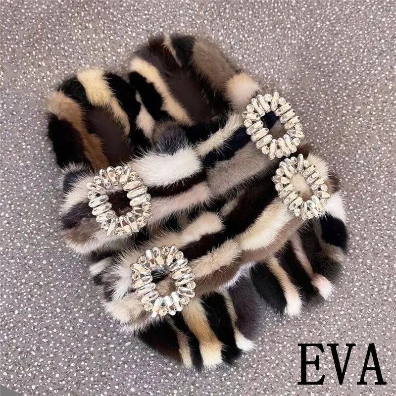Summer 100% Mink Fur Slippers High-End Luxury Customization 2024 Women's Shoes Flat Fashion Flat Heel Luxury Fluffy Sandals