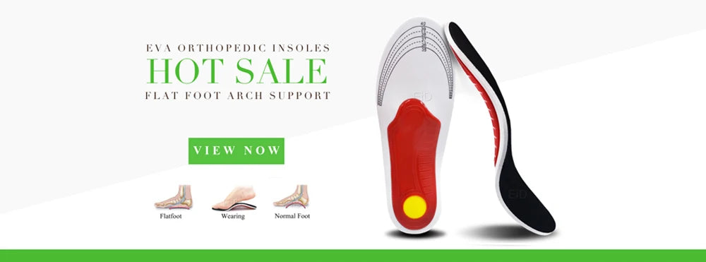 EiD New Arch Support 25mm Orthotic insole Black Leather orthotics Insoles for Flat Foot O/X Leg Corrected Shoe Sole insert pads