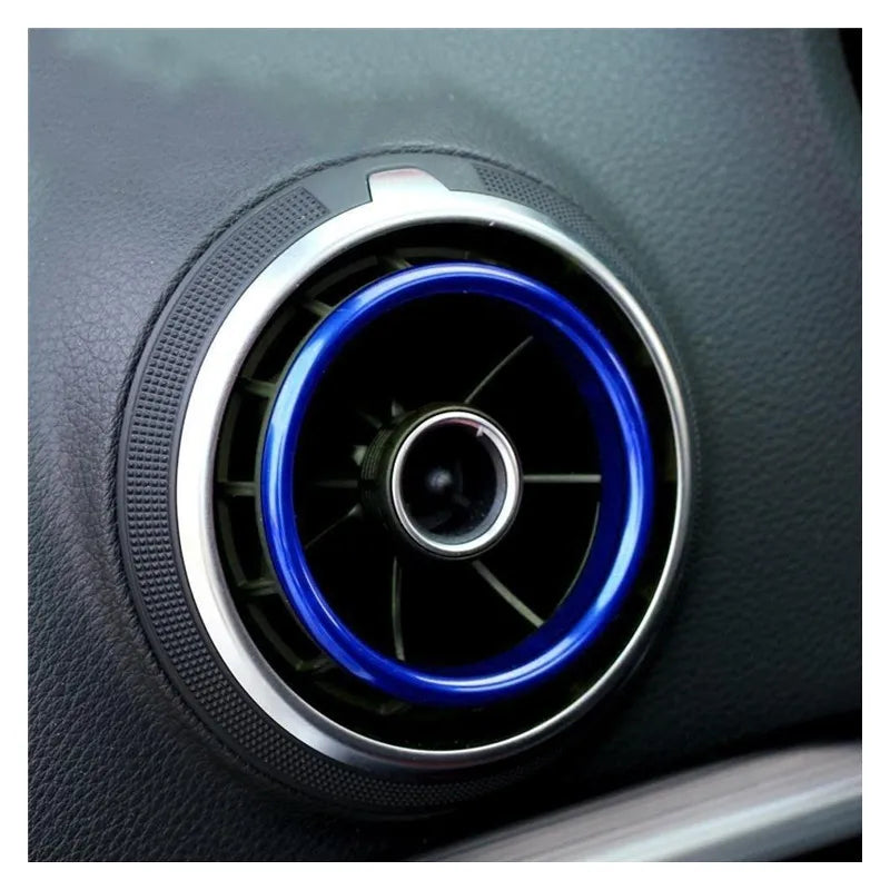 Car Air Center Console Outlet Trim Inner Ring Cover Styling For Audi A3 8V S3 2014-2019 Q2 2017 2018 2019 Interior Accessories